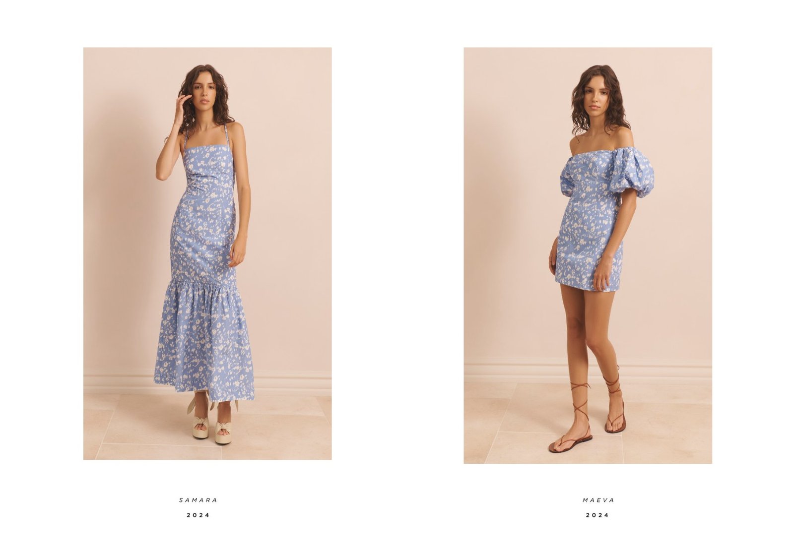 Lookbook and line sheet page