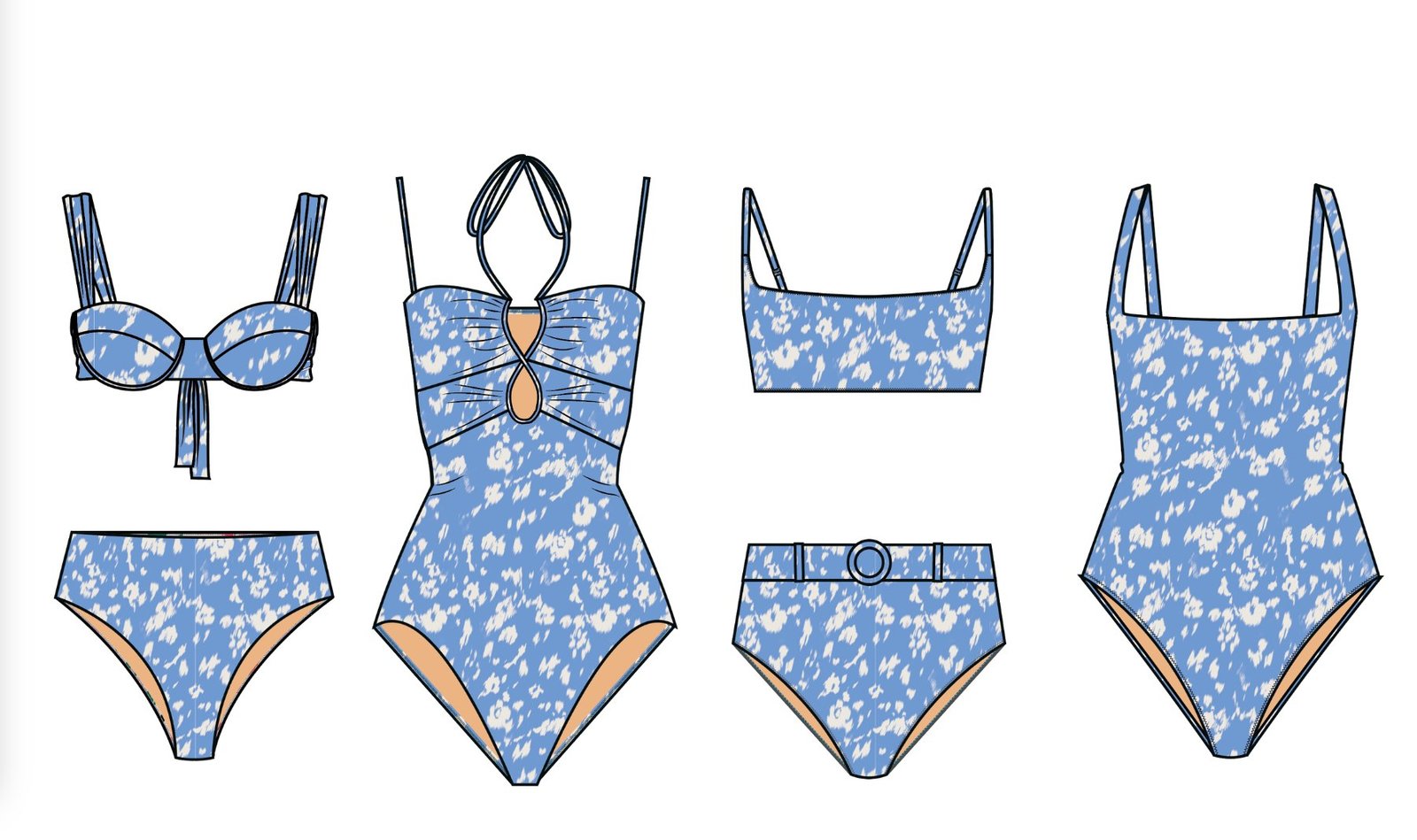 Technical flat and colour-up