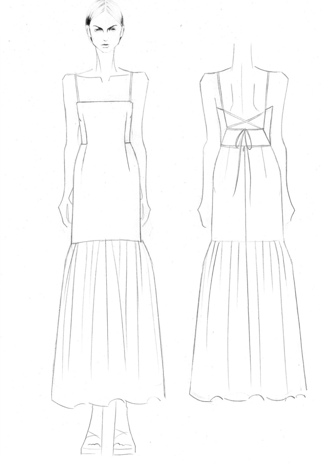 Technical flat and colour-up