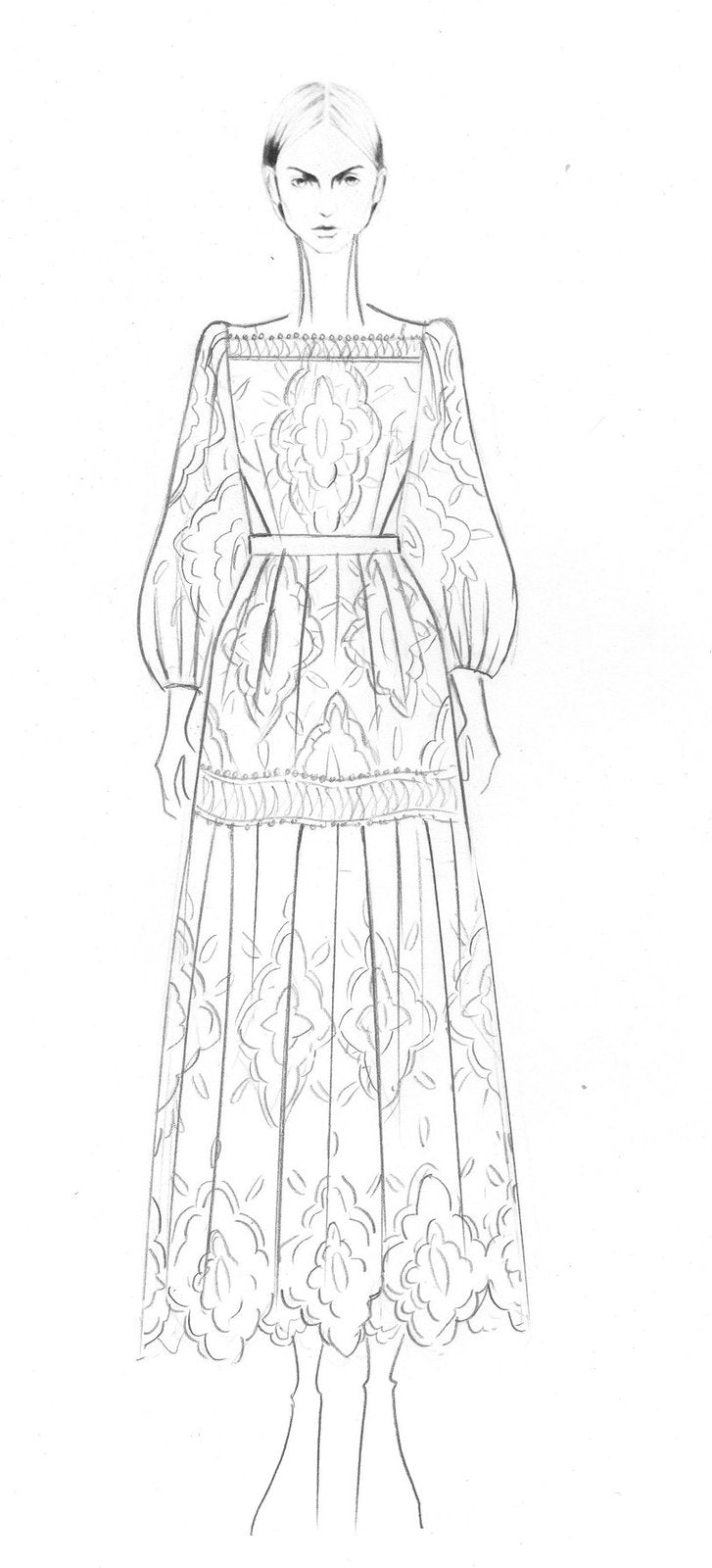 Technical flat and colour-up