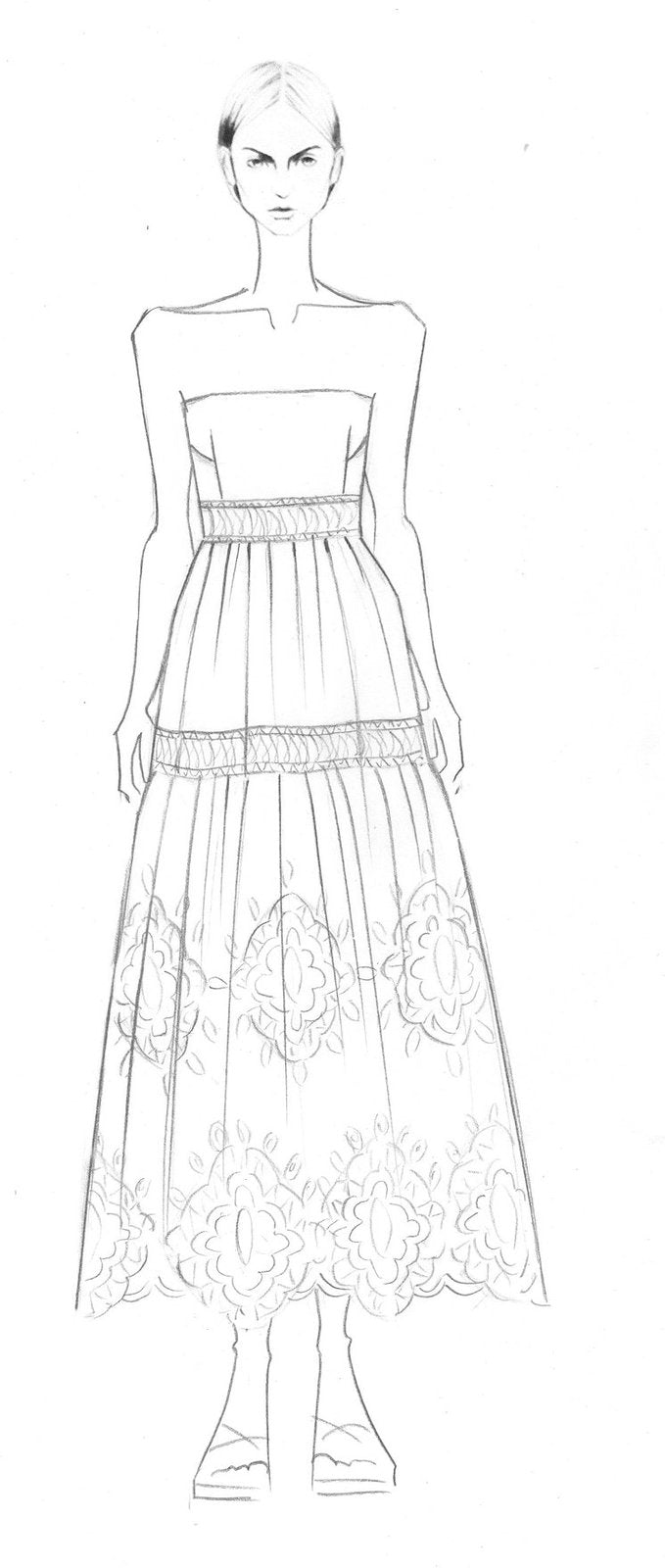 Technical flat and colour-up
