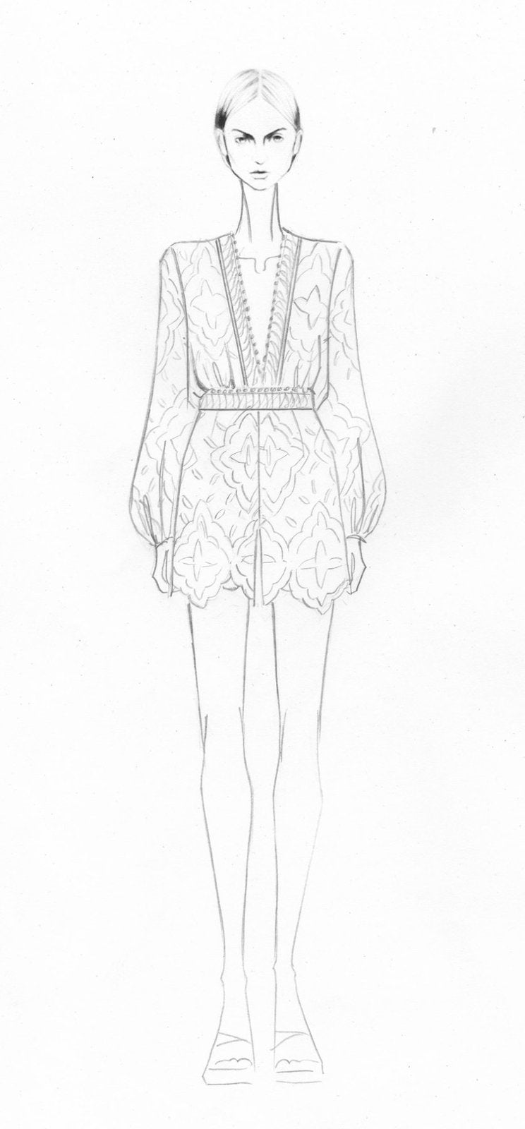 Technical flat and colour-up