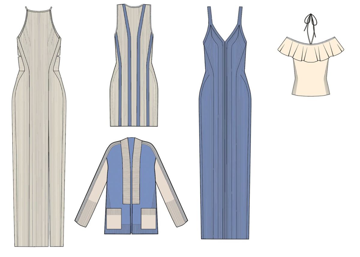 Knitwear Sketch and CAD 2