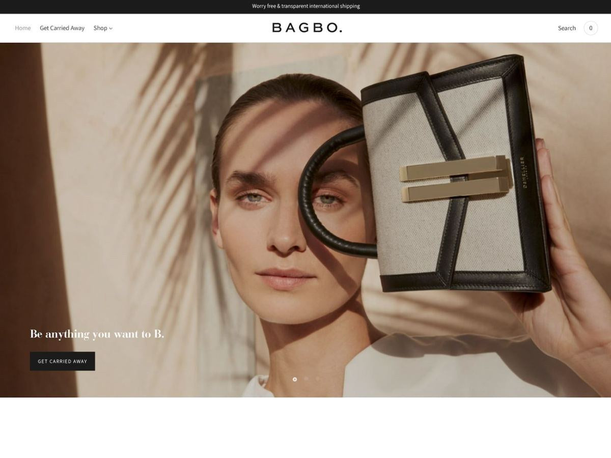 The BAGBO London website homepage