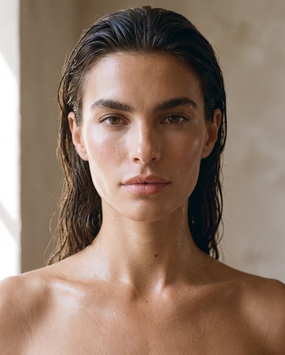 Wet hair