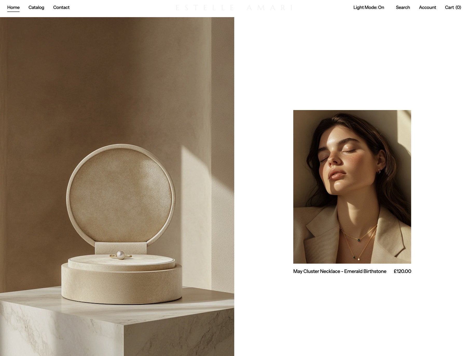 ESTELLE AMARI homepage, featured piece