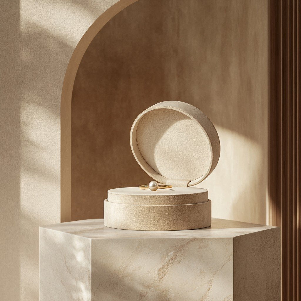 ESTELLE AMARI ring in its box