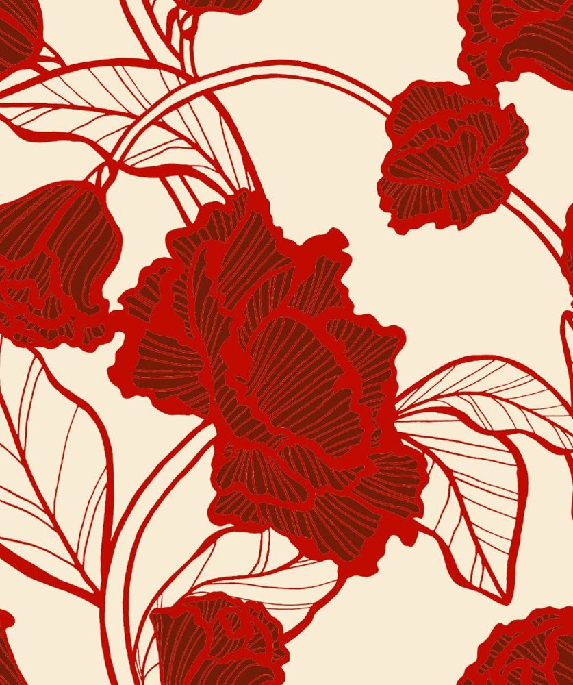 Pinks and reds print 037