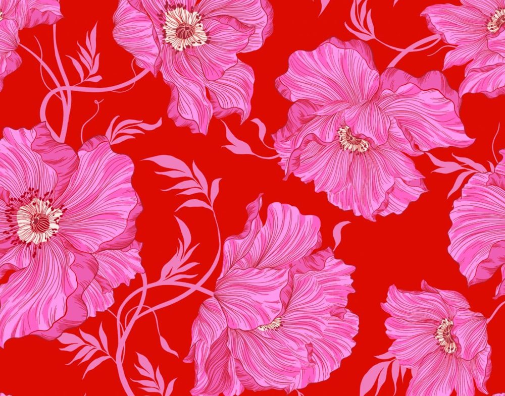 Pinks and reds print 047