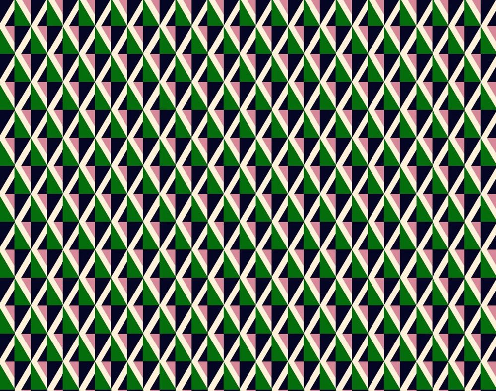 Garden green and rose print 089