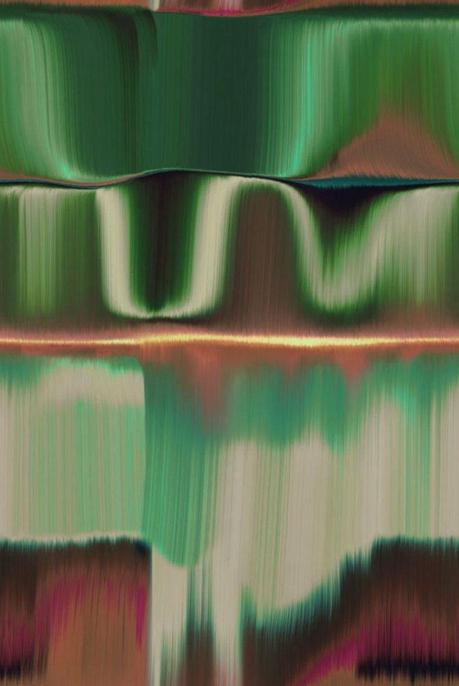 Garden green and rose print 103