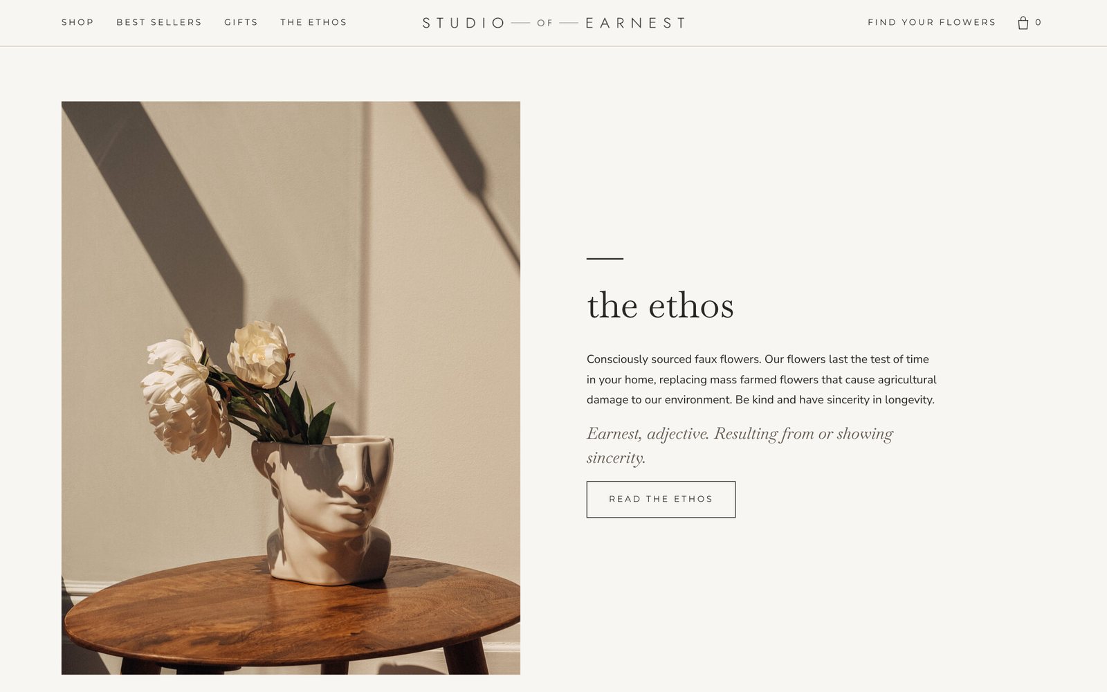 Studio of Earnest, the ethos