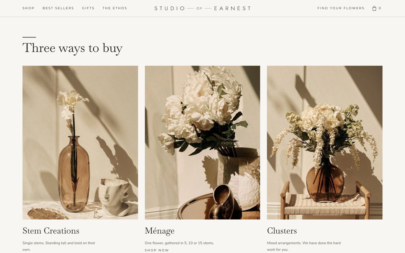 Studio of Earnest, three ways to buy