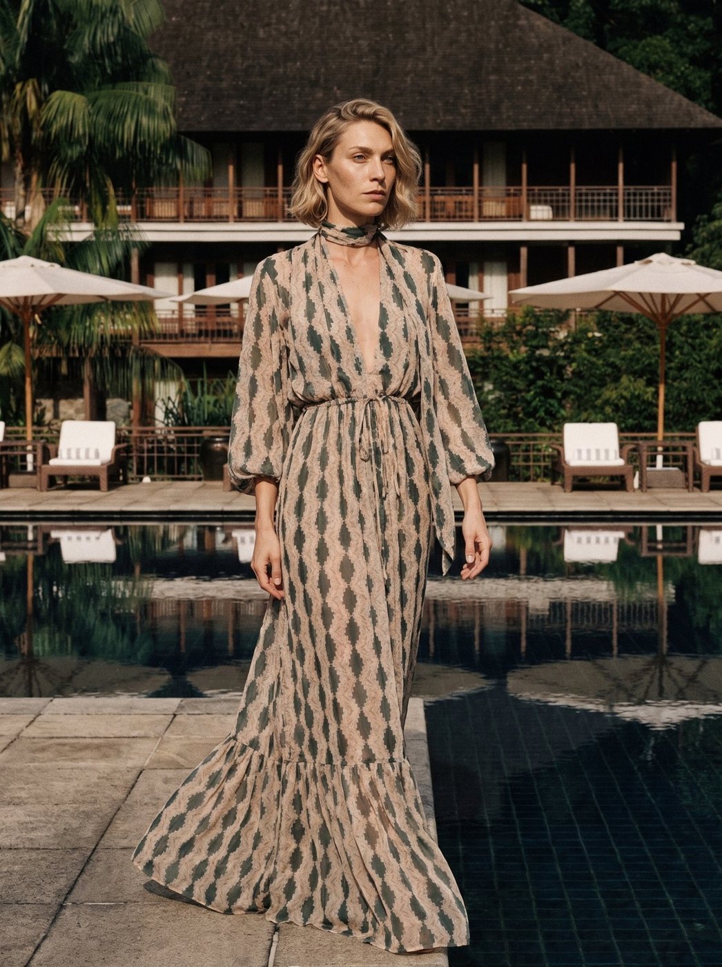 The Theo dress, Jungle Meets Sea, frame 5