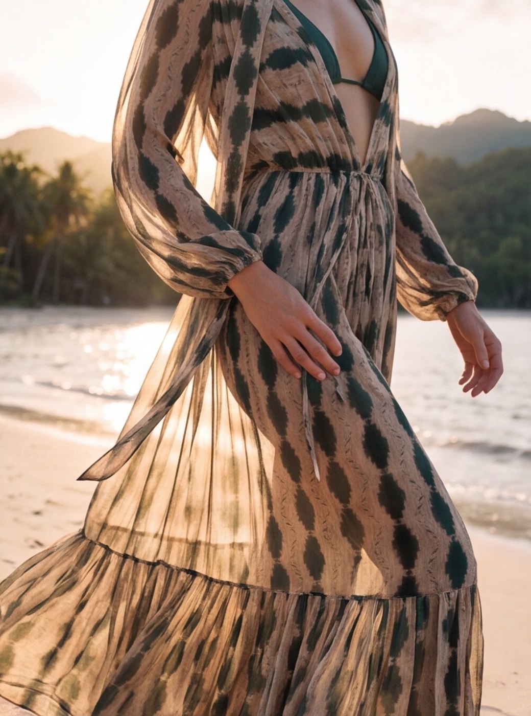 The Theo dress, Jungle Meets Sea, frame 17